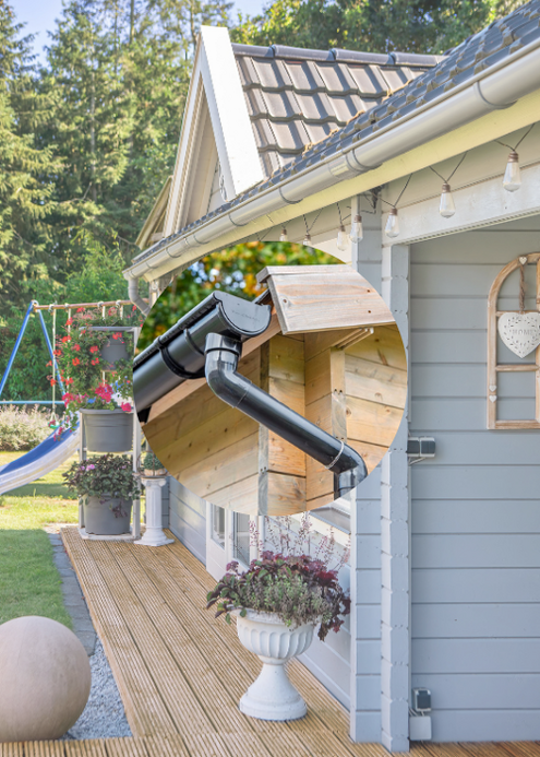 Dakgoot voor overkapping