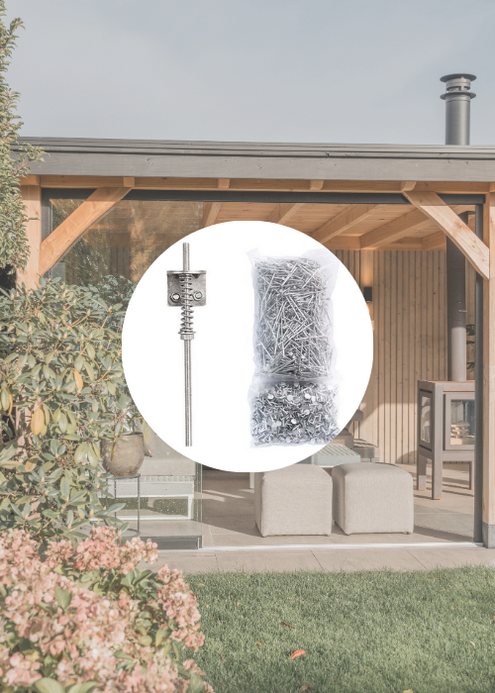 Bevestigingsmateriaal voor overkapping