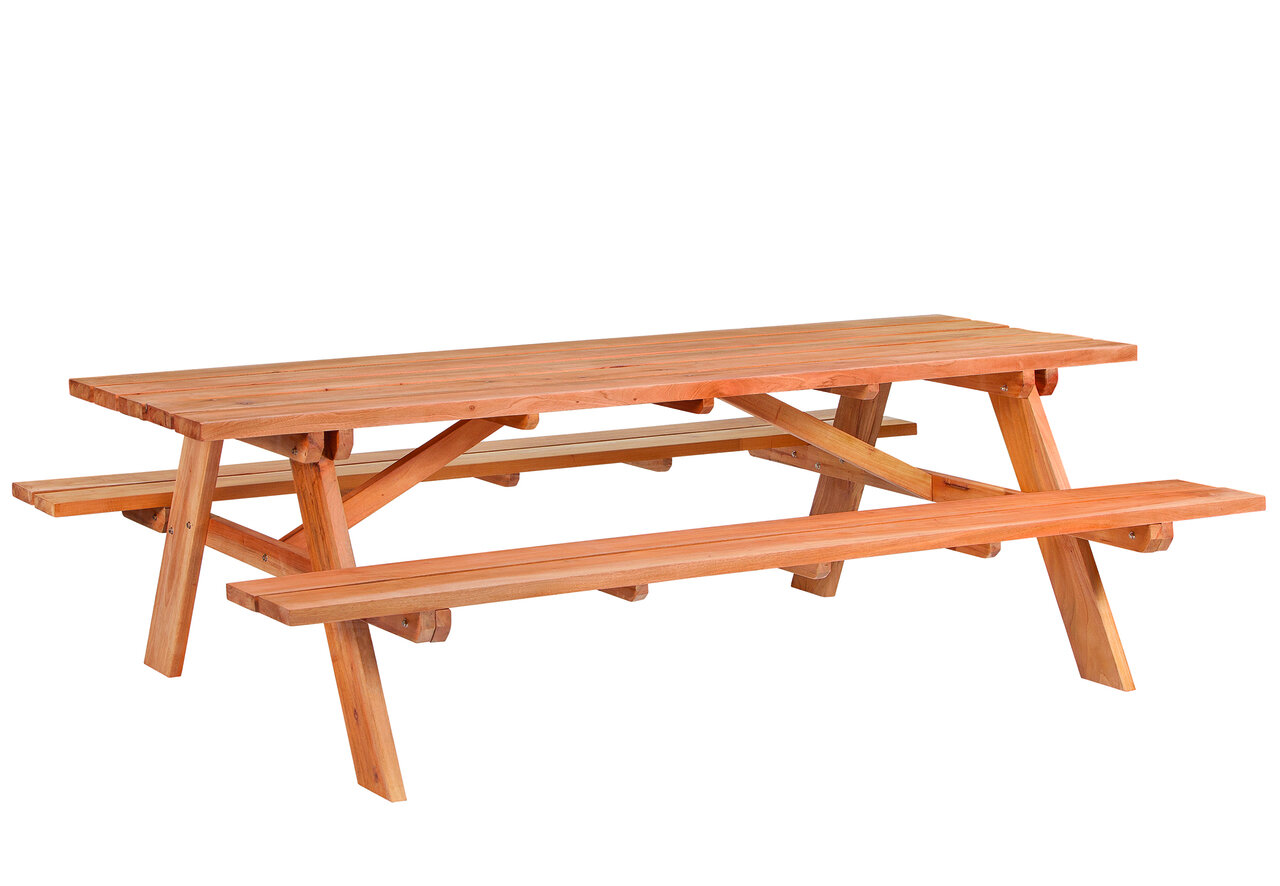 Hardhouten picknicktafel Giant 250 x 160 x 75 cm - Tuindeco 