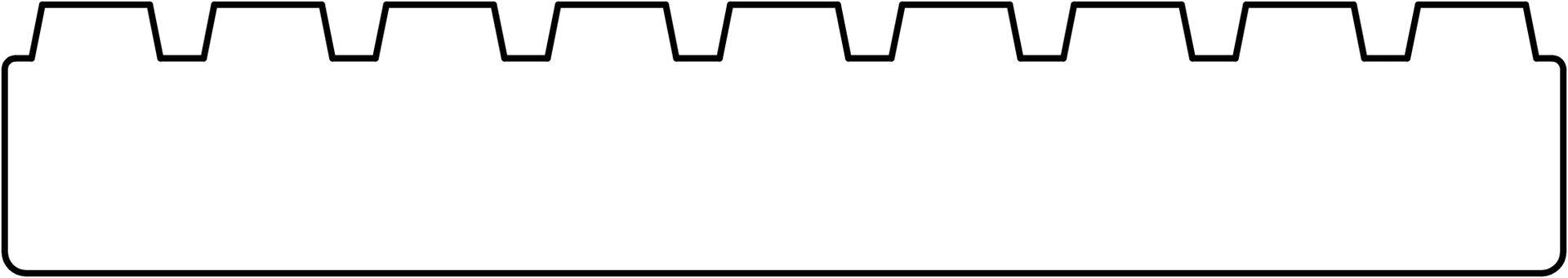 Vlonderplank bangkirai 2.5x14.5x430cm