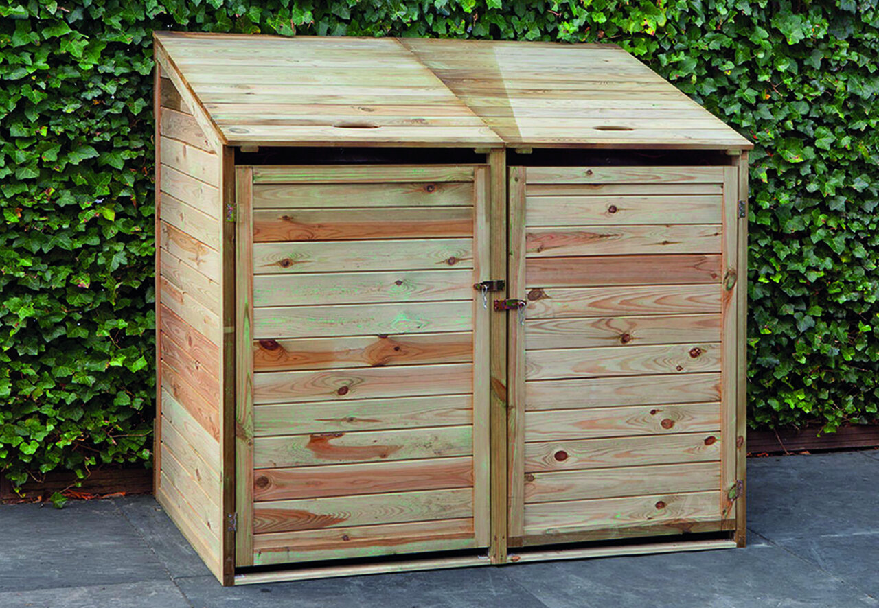 Containerberging ge&iuml;mpregneerd Dubbel 140 x 85 x 135cm