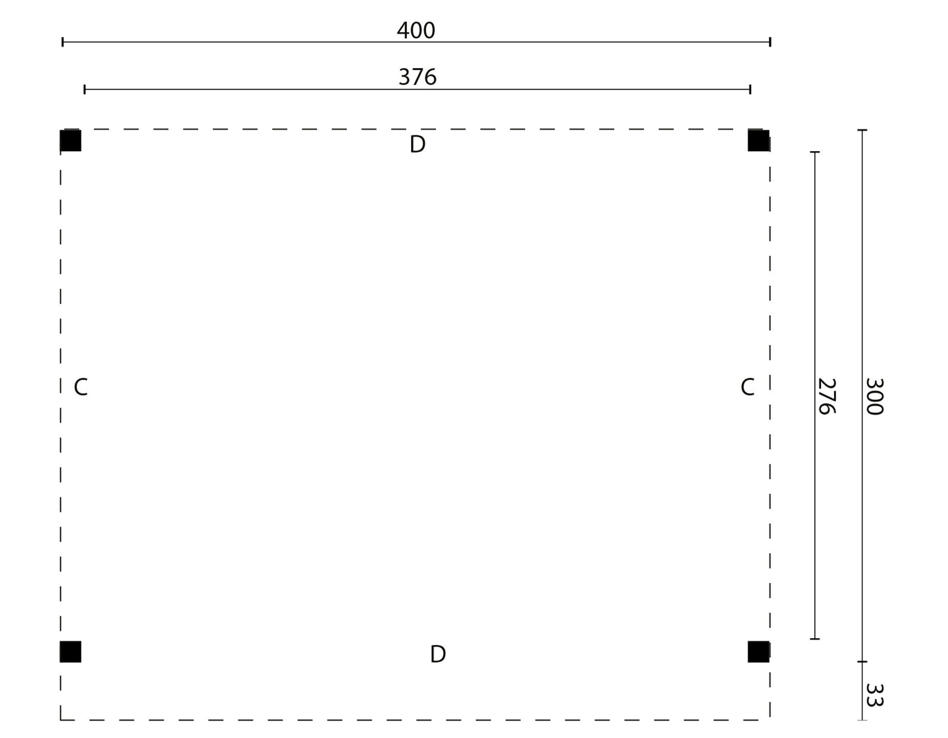 DHZ Overkapping Zoutelande 400 x 330 cm