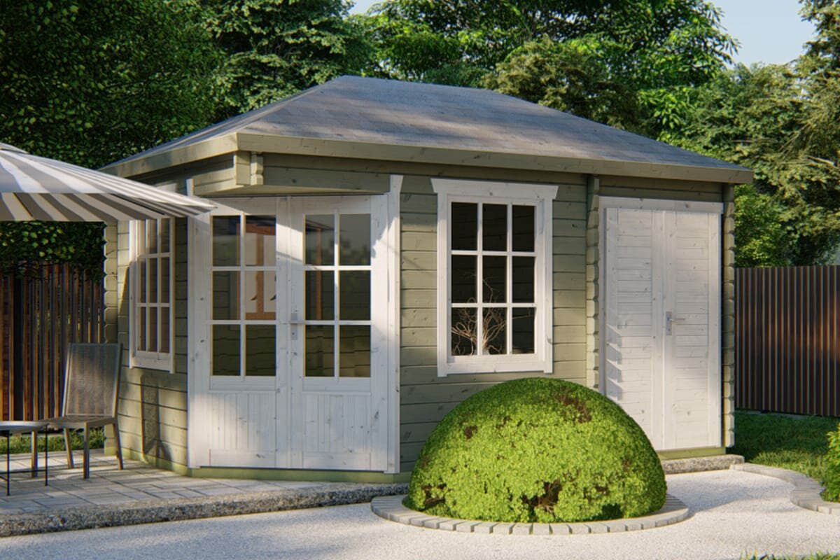 Blokhut Agnes 440 x 300 x 298 cm - Tuinhuis 