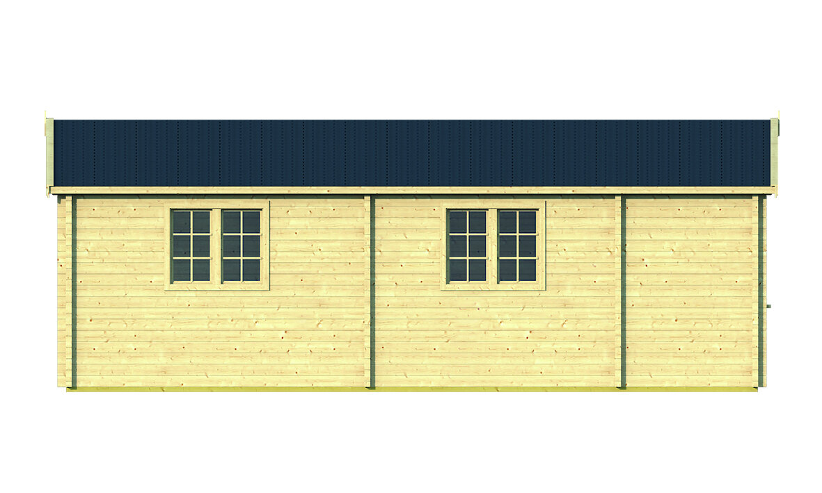 Blokhut Azores 941 x 848 x 317 cm - Prefab Houten Woning - Luxe Tuinhuis