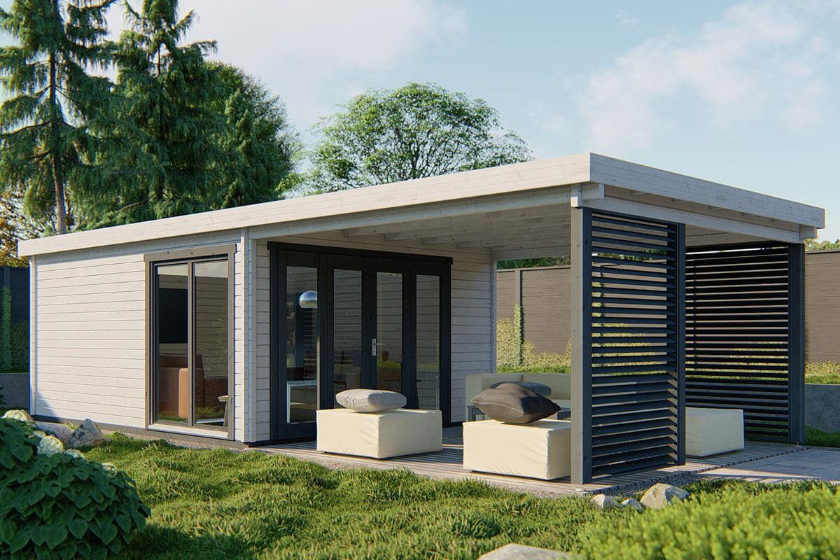 Blokhut Casper 900 x 400 x 236 cm - Tuinhuis