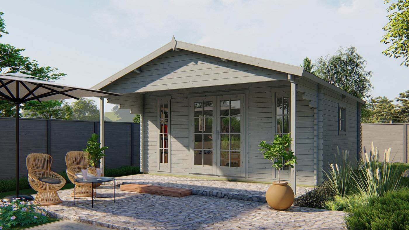 Blokhut Emiel 500 x 500 x 290 cm - Tuinhuis