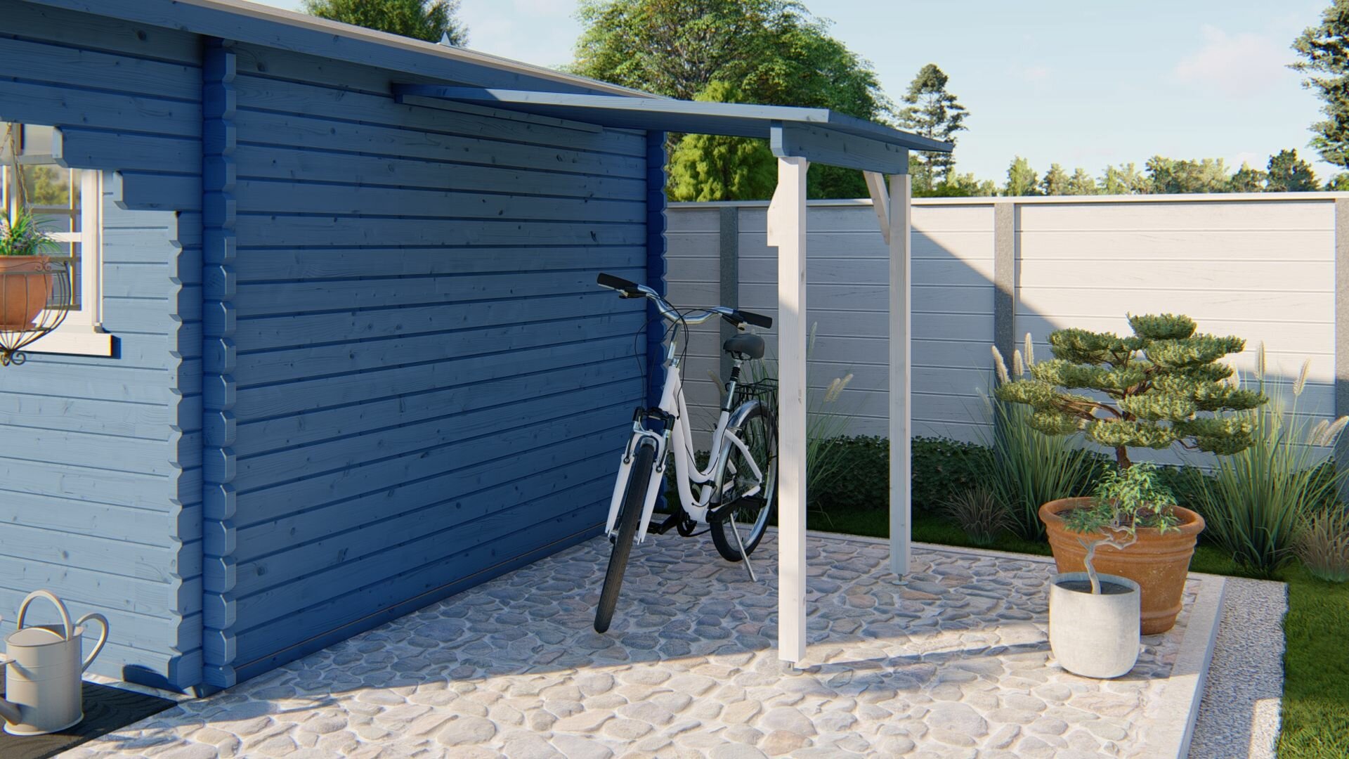 Zijluifel 175 cm voor blokhut/tuinhuis