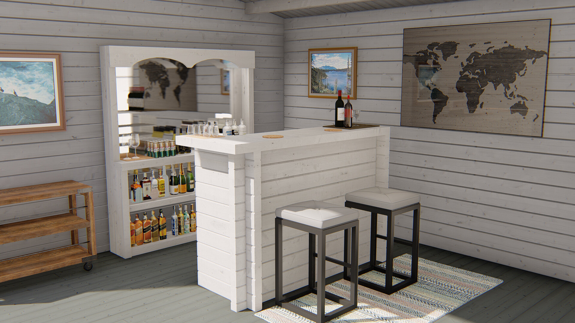 Blokhut Tuinhuis Bar | 44 mm