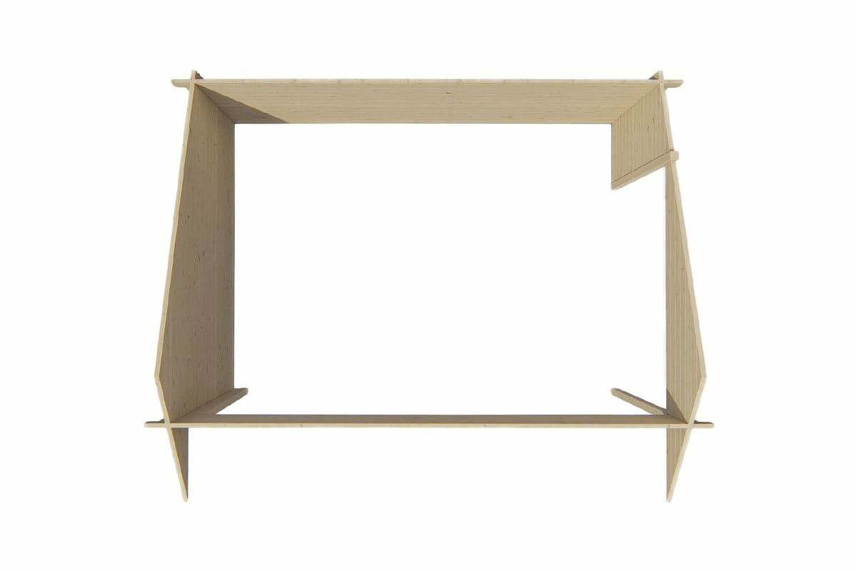 Blokhutprieel Thuringen 500 x 350 x 290 cm - Kapschuur
