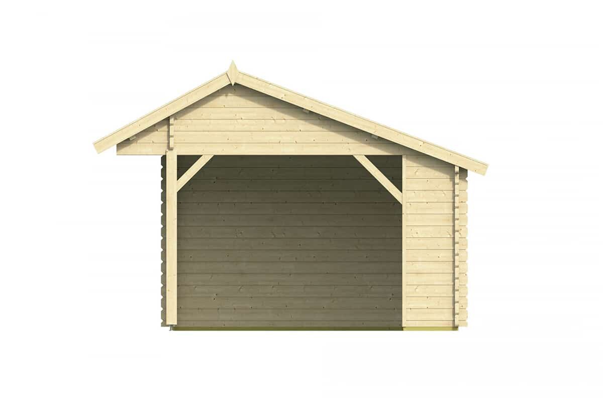 Blokhutprieel Thuringen 500 x 350 x 290 cm - Kapschuur
