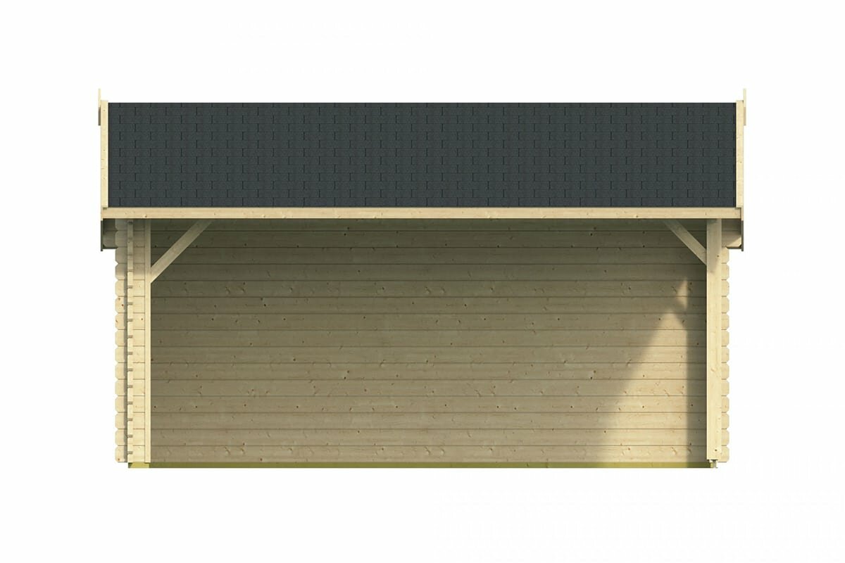 Blokhutprieel Thuringen 500 x 350 x 290 cm - Kapschuur