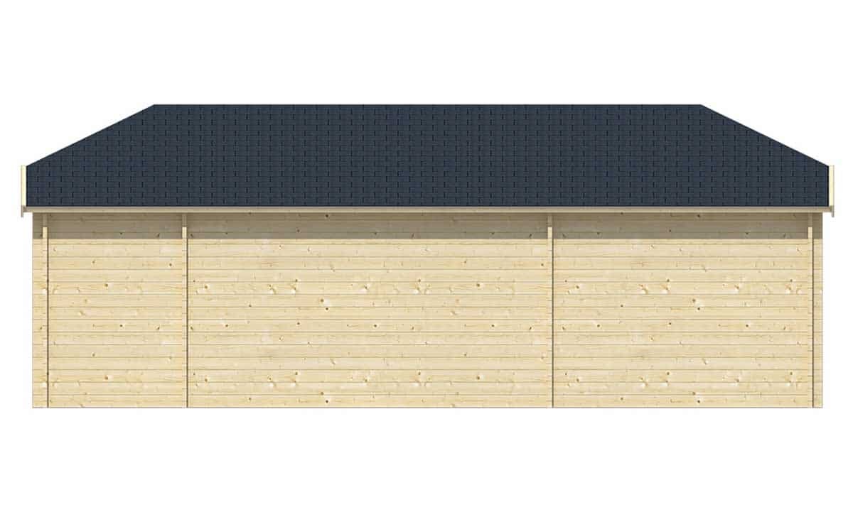 Blokhut Sibella met Overkapping 850 x 420 cm - Tuinhuis