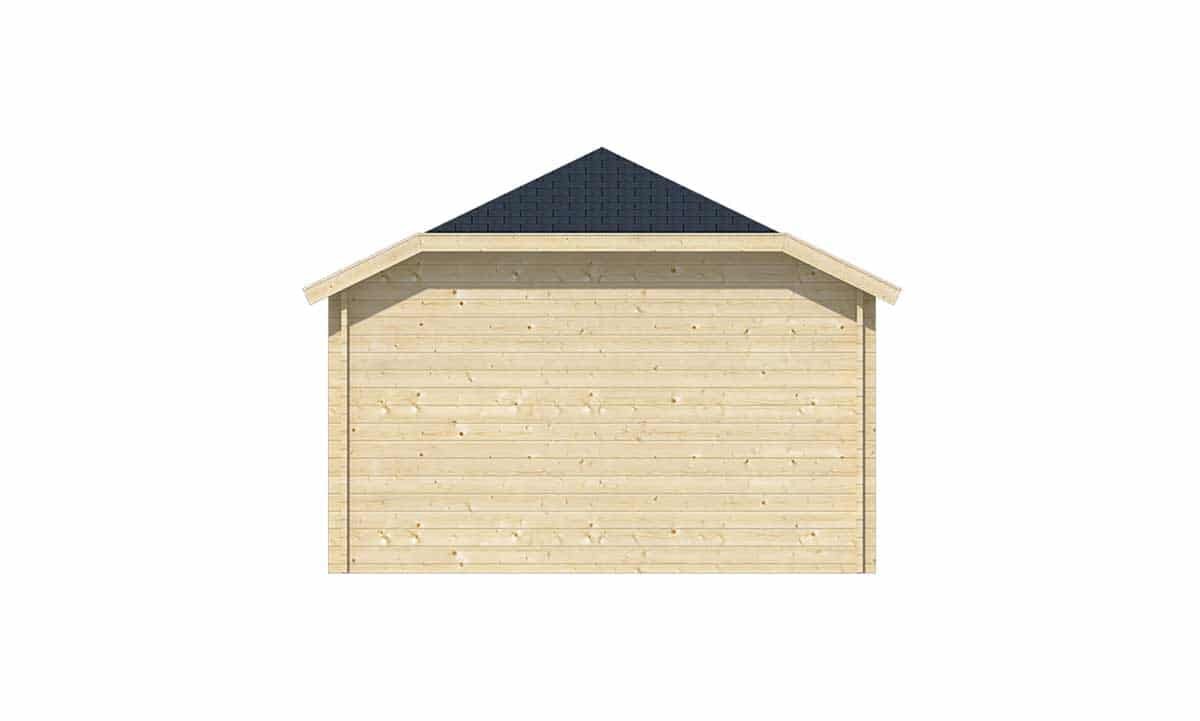 Blokhut Sibella met Overkapping 850 x 420 cm - Tuinhuis