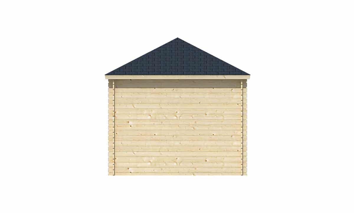 Blokhut Olson met overkapping 705 x 300 x 292 cm - Tuinhuis