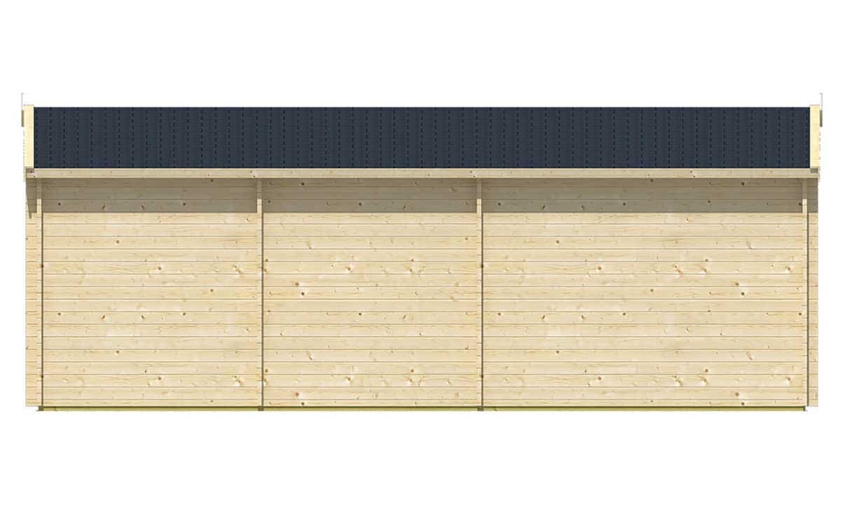 Blokhut Ragna onbehandeld 720 x 420 x 262 cm - Tuinhuis