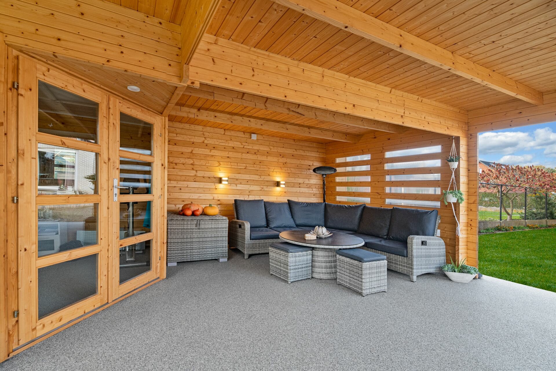 Blokhut Oletha 785 x 510 x 257 cm - Tuinhuis