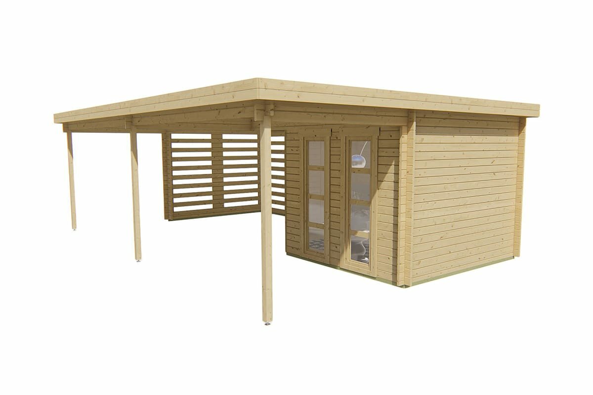 Blokhut Oletha 785 x 510 x 257 cm - Tuinhuis