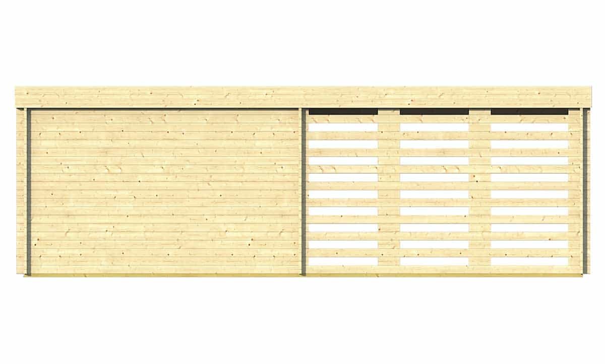 Blokhut Oletha 785 x 510 x 257 cm - Tuinhuis