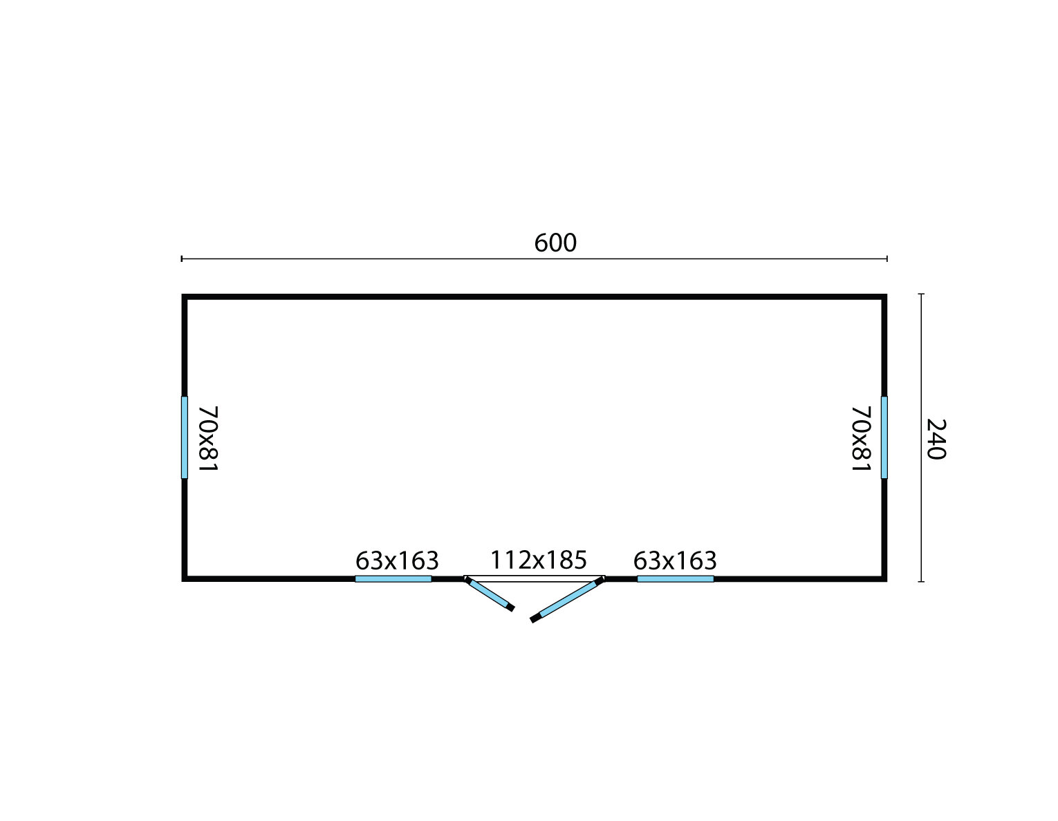 Pipowagen 600 x 240 cm met veranda - Zigeunerwagen Barby 