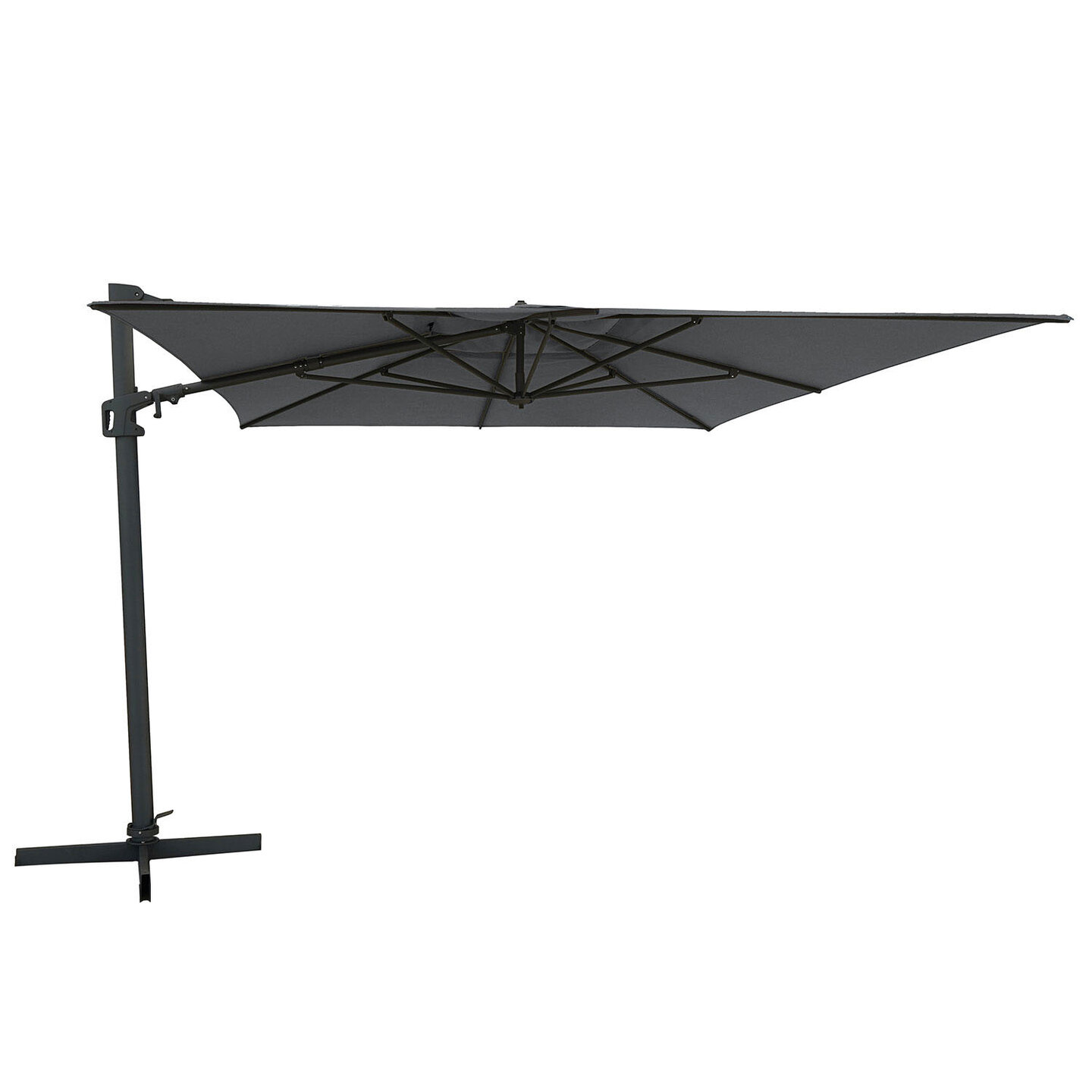 Zweefparasol Malta 300x400 cm antraciet met voet