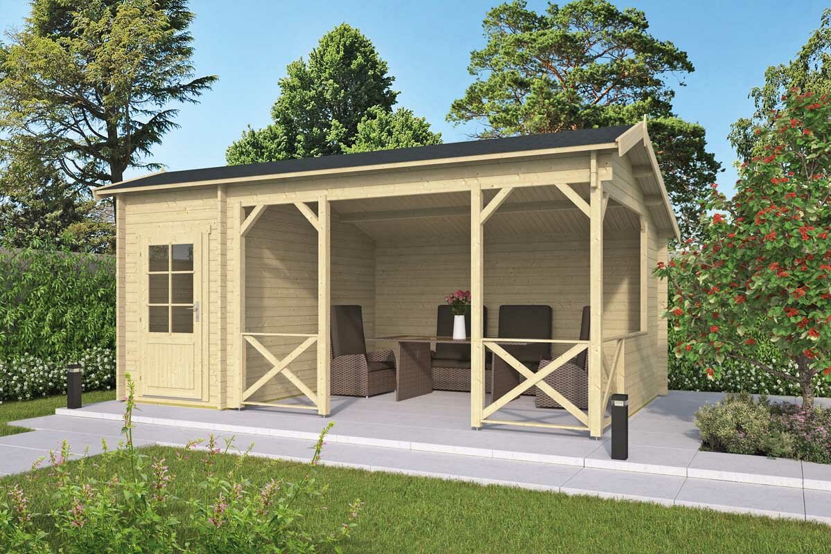 Blokhut Selma 578 x 350 x 279 cm - Kapschuur Tuinhuis