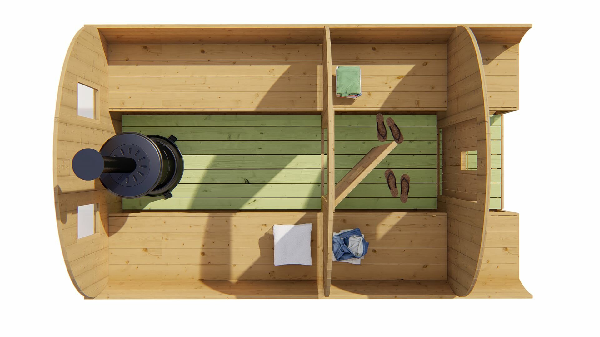 Saunabarrel &Oslash;205 x 350 cm | 42 mm | Thermowood