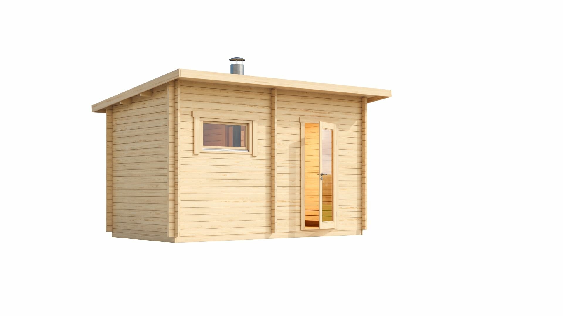 Sauna huis Jakobstad | 40 mm | onbehandeld
