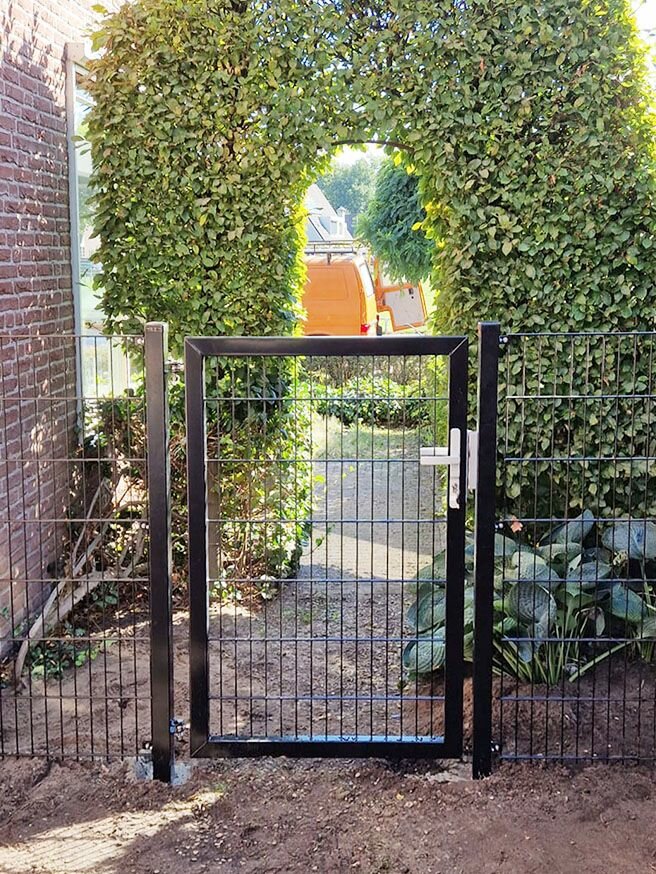 Enkele Poort 100 cm breed voor Dubbelstaafmat