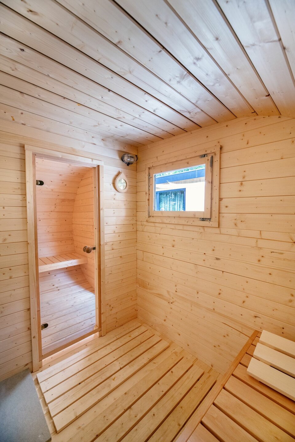 Sauna Oval 42mm - onbehandeld vuren 