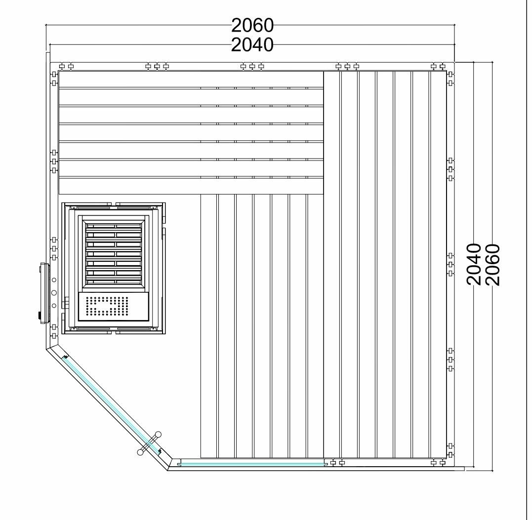 Binnensauna Alaska corner