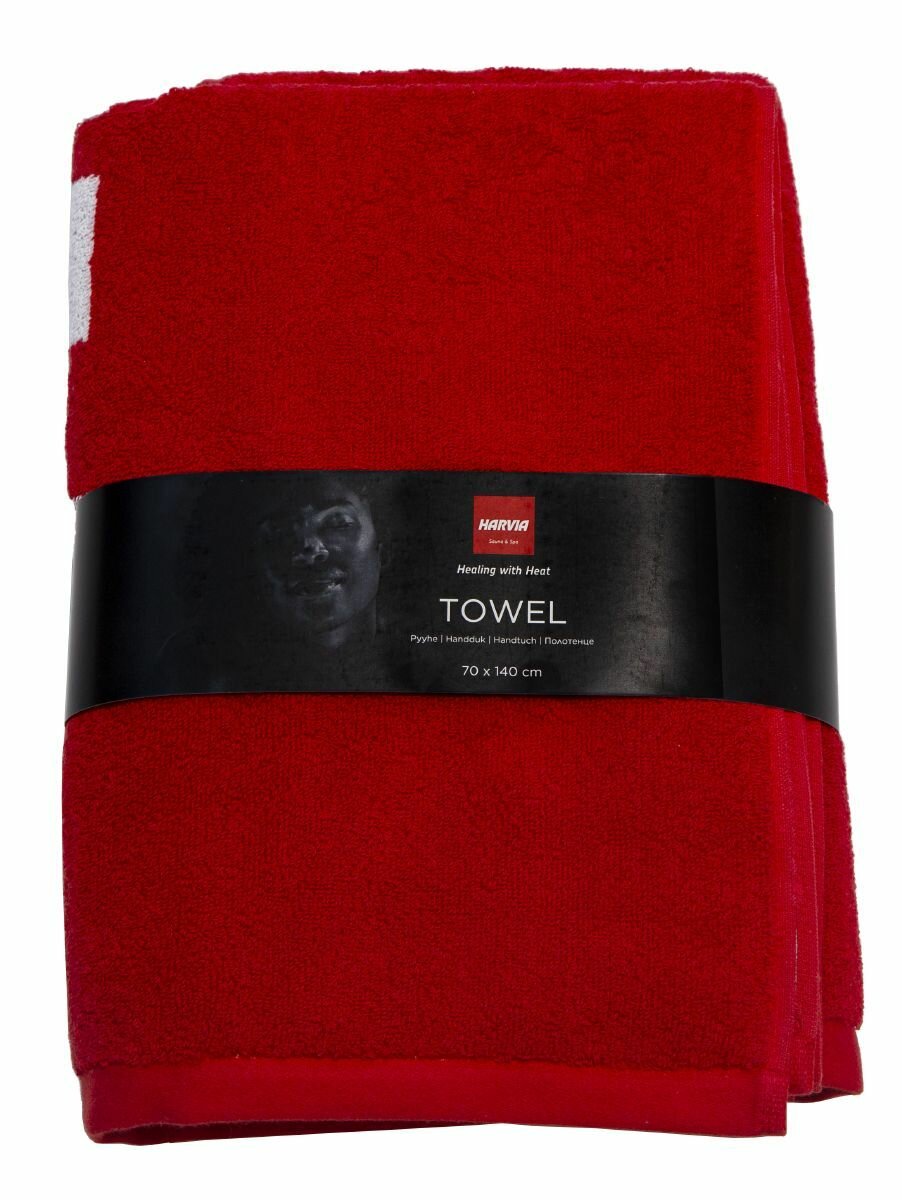 Harvia handdoek 70,0 x 140 cm rood