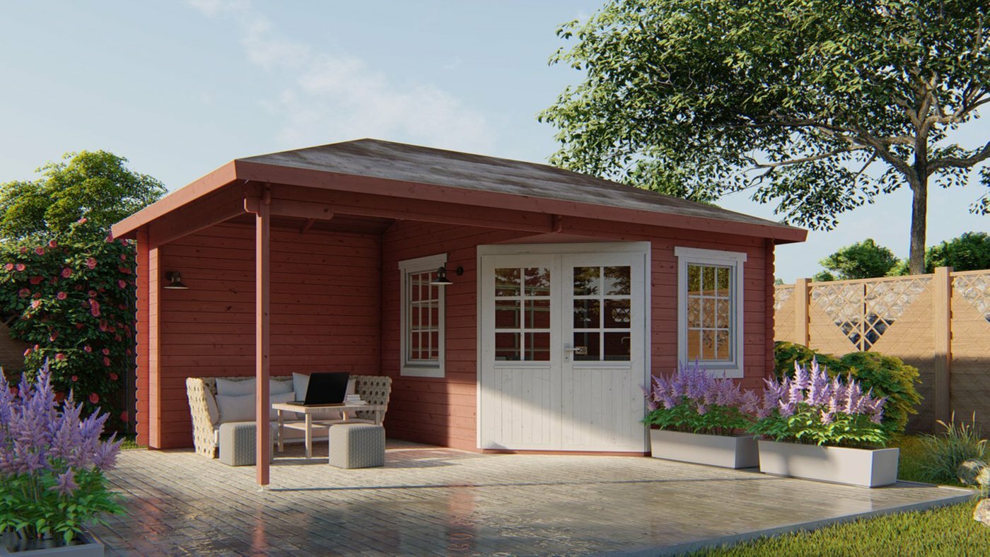 Blokhut Christoffer 575 x 350 x 305 cm - Tuinhuis