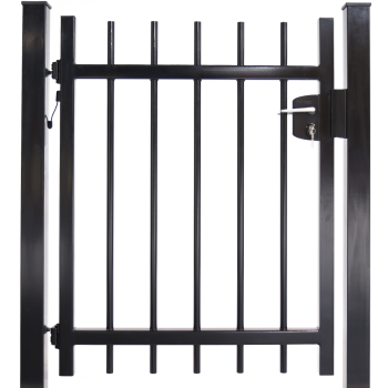 Enkele spijlenpoort rond doorgestoken 100 cm