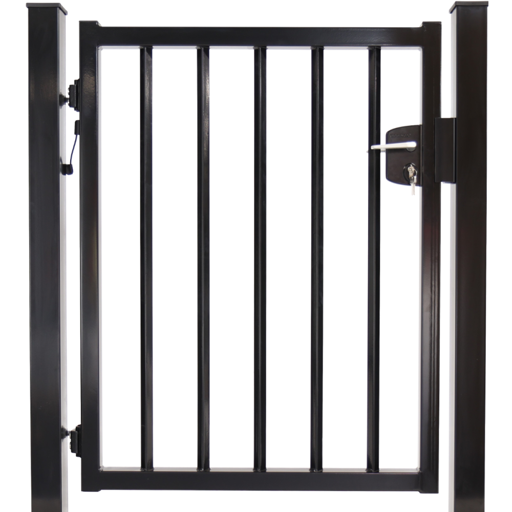 Enkele spijlenpoort vierkant vlak 150 cm