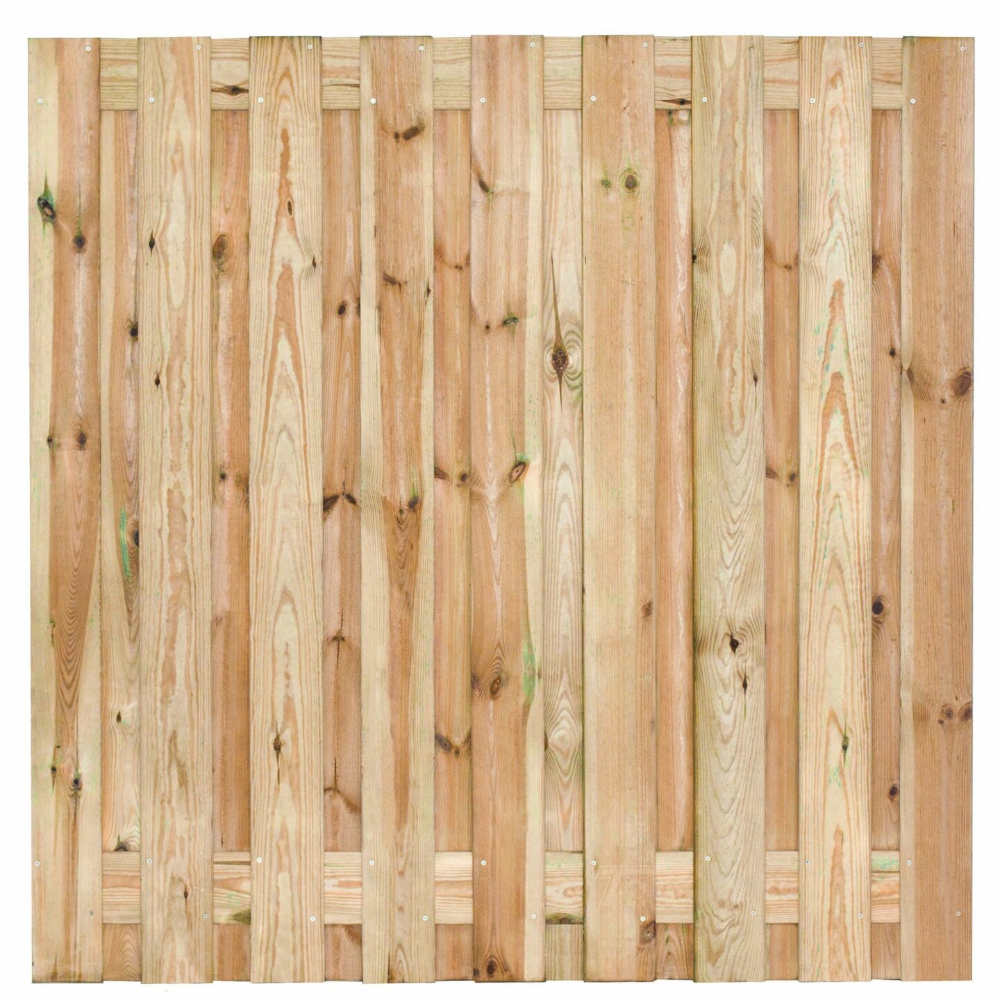 Tuinscherm grenen groen geïmpregneerd 19-planks (17 +2) Vasse 180 x 180cm