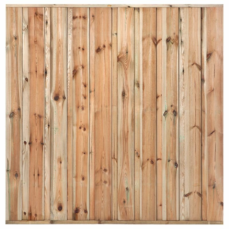 Tuinscherm Grenen groen ge&iuml;mpregneerd 19-planks Monaco 180 x 180 cm