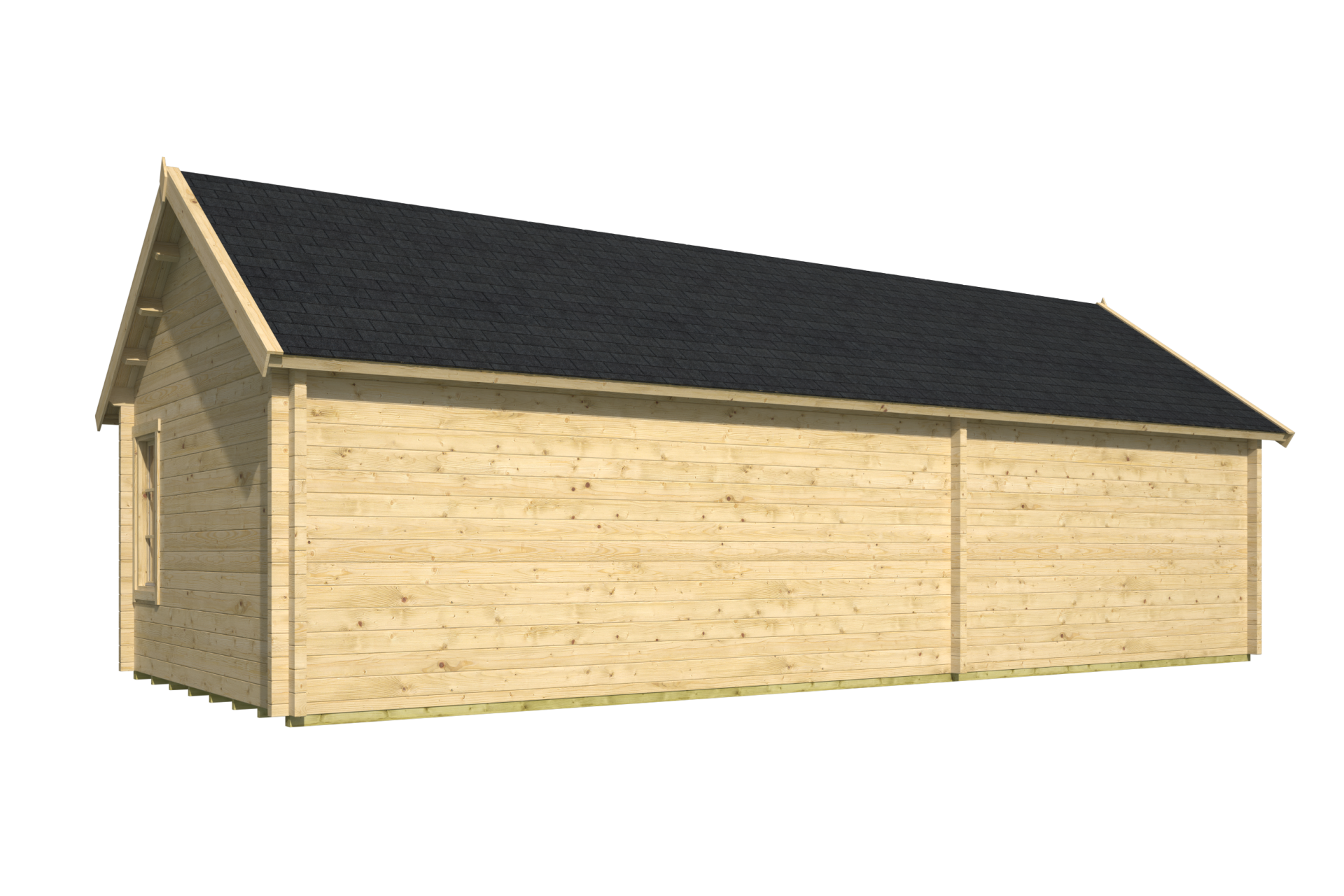 Blokhut Big Lauren 930 x 400 x 351 cm Wanddikte 70 mm - Tuinhuis