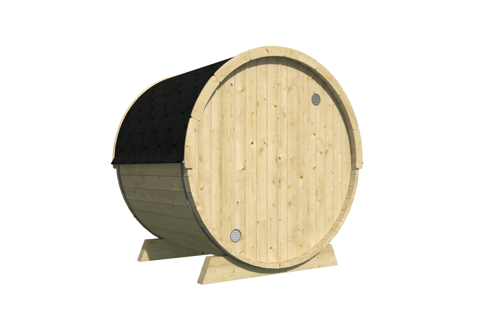 Barelsauna vurenhout Ø205x160 cm - saunabarrel