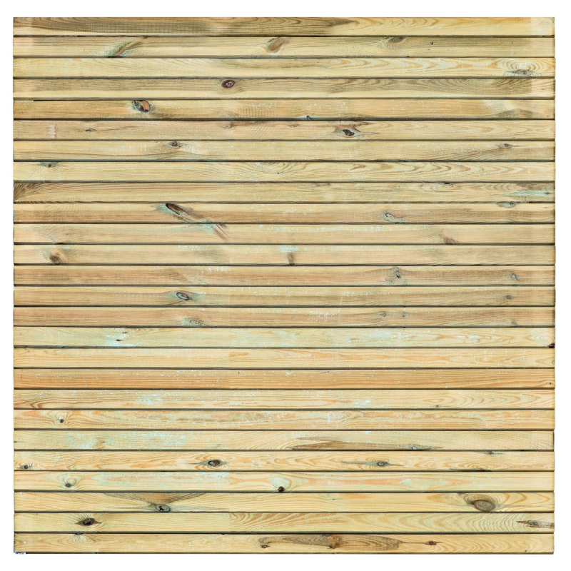 Tuinscherm Grenen groen ge&iuml;mpregneerd 30-planks (27 + 3) Borne 180 x 180 cm Rhombus