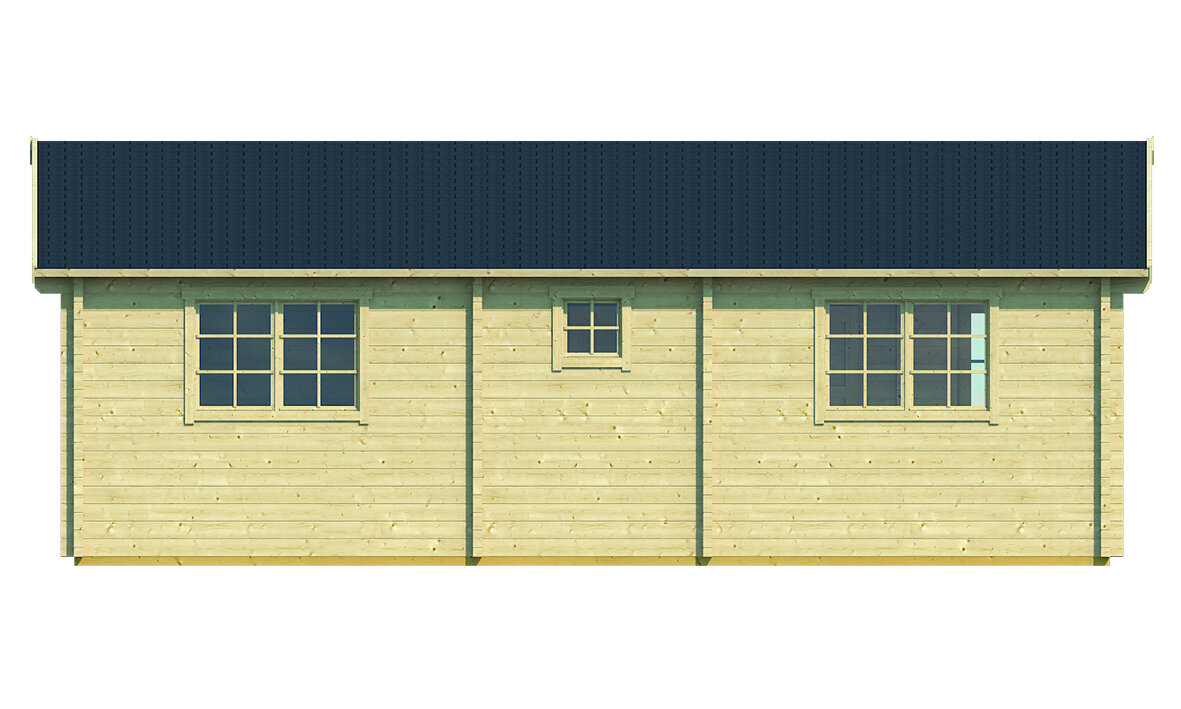 Blokhut Ardee 700 x 817 x 317 cm - Prefab Houten Woning - Luxe Tuinhuis