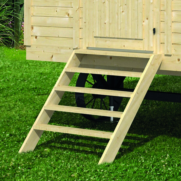 Trap voor pipowagen - Zigeunerwagen