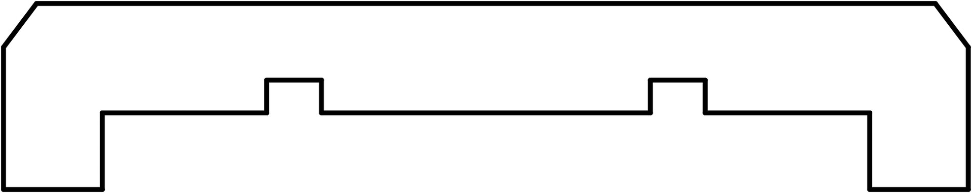 Afdekkap Grenen groen ge&iuml;mpregneerd 1,7 x 8,8 x 183 cm Vlak