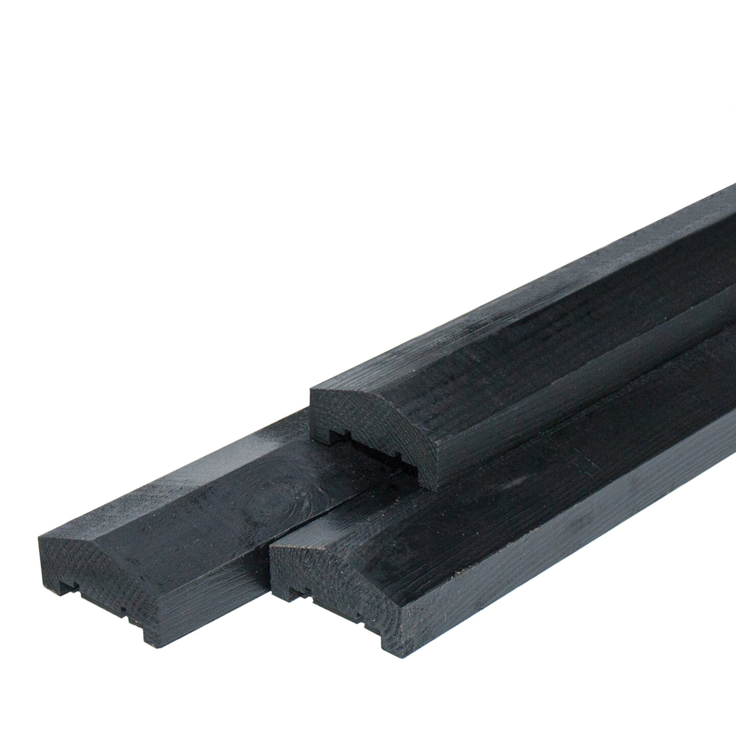 Afdekkap Zwart gespoten 3,6 x 8,5 x 180 cm, piramide