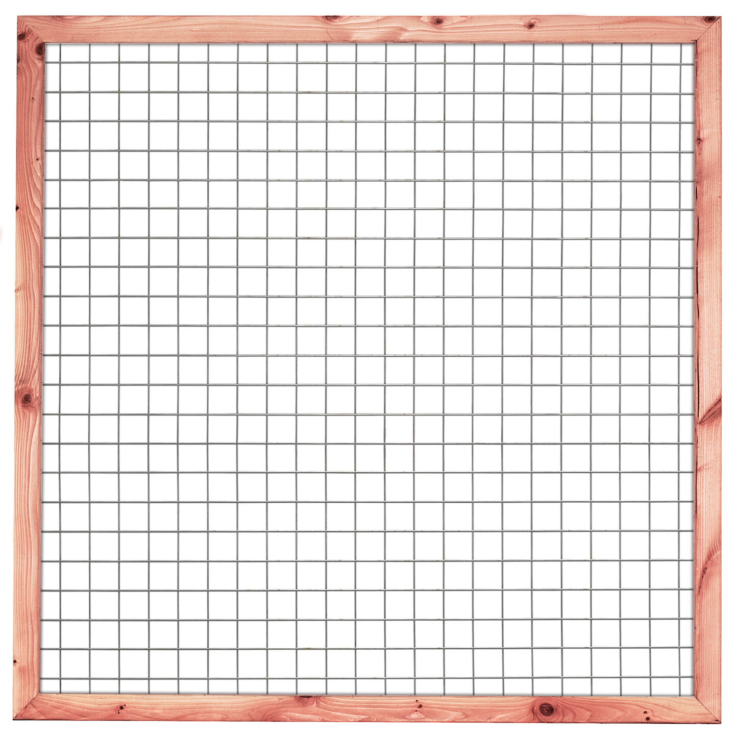 Gaaselement vuurverzinkt 180 x 180 cm met Douglas kader 4,5 x 7,0  cm