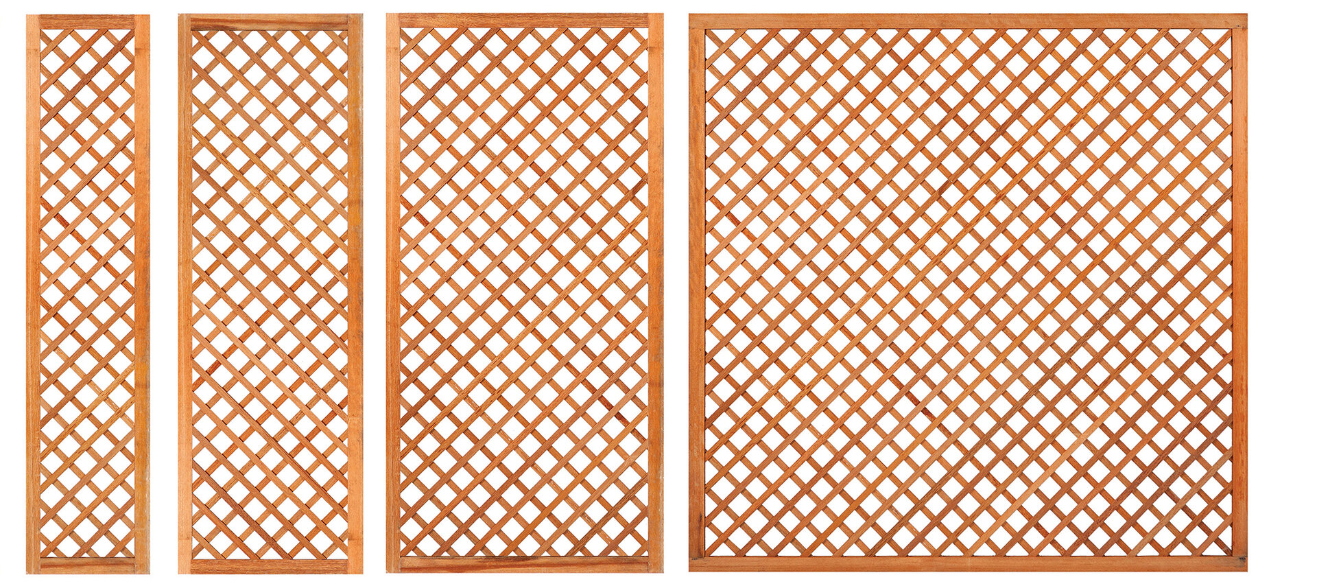 Trellis diagonaal hardhout 180 x 180 cm