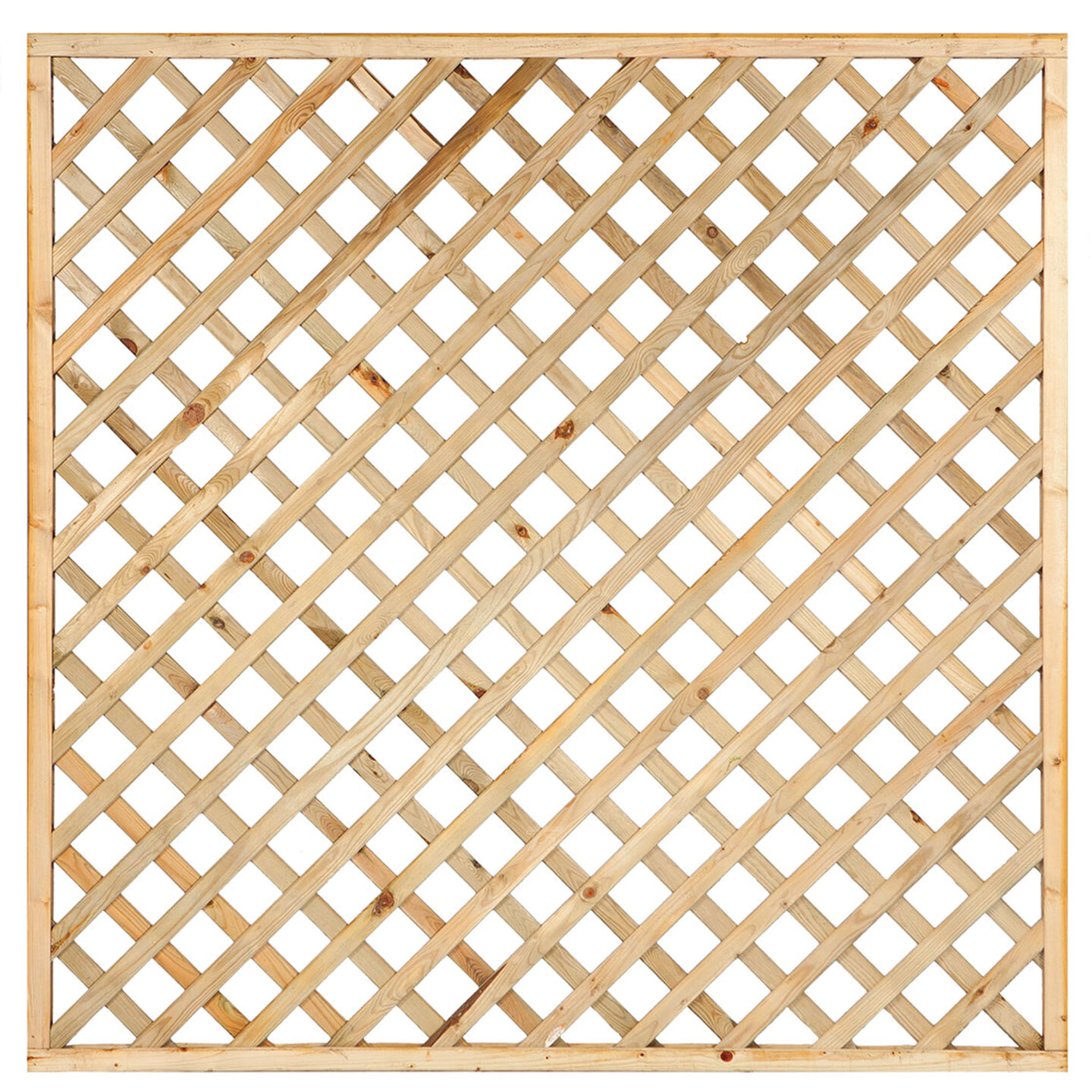 Trellis diagonaal Grenen groen ge&iuml;mpregneerd 180 x 180 cm