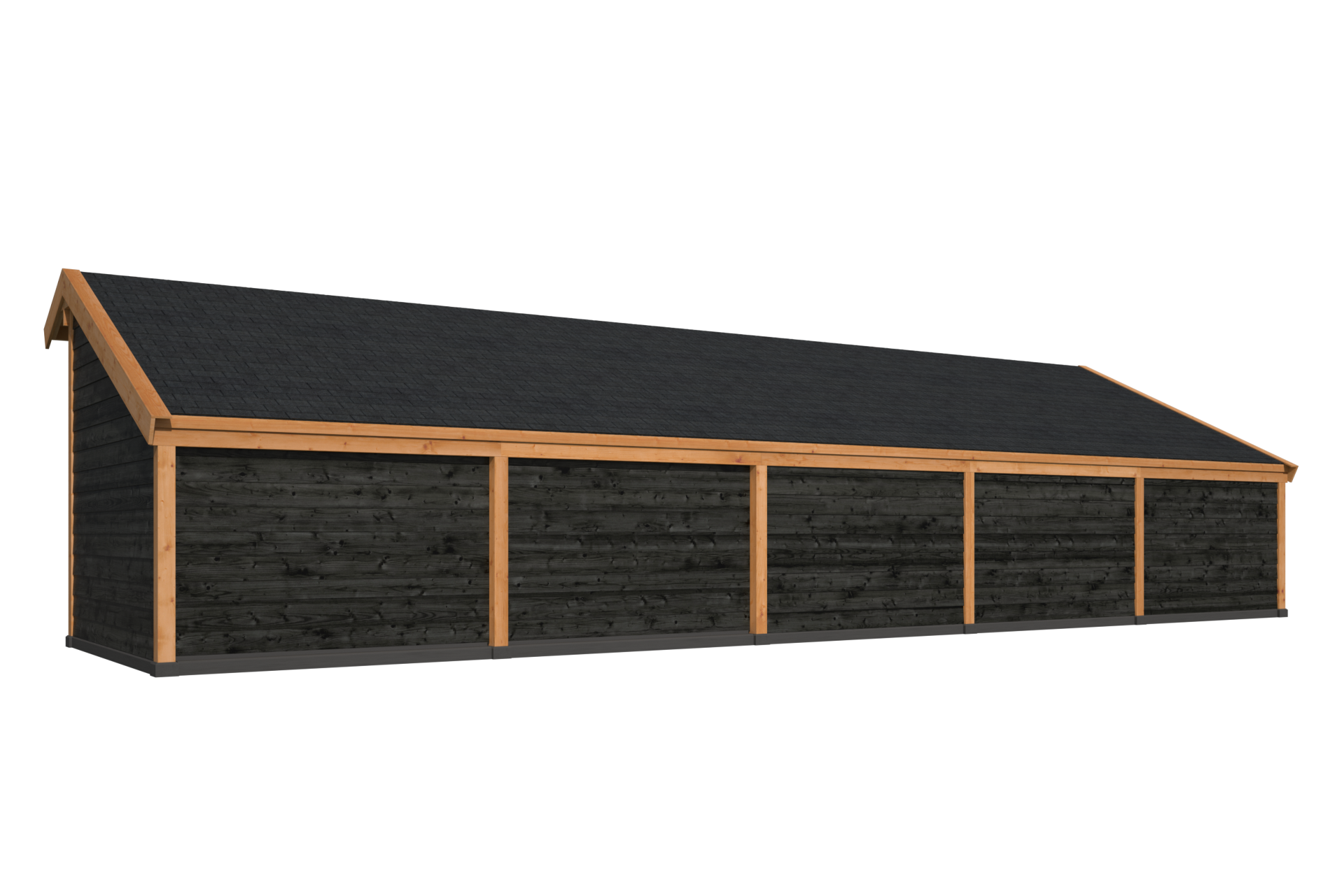 Kapschuur Malmo, type 4 - 1345 x 414 cm - Zwart gespoten