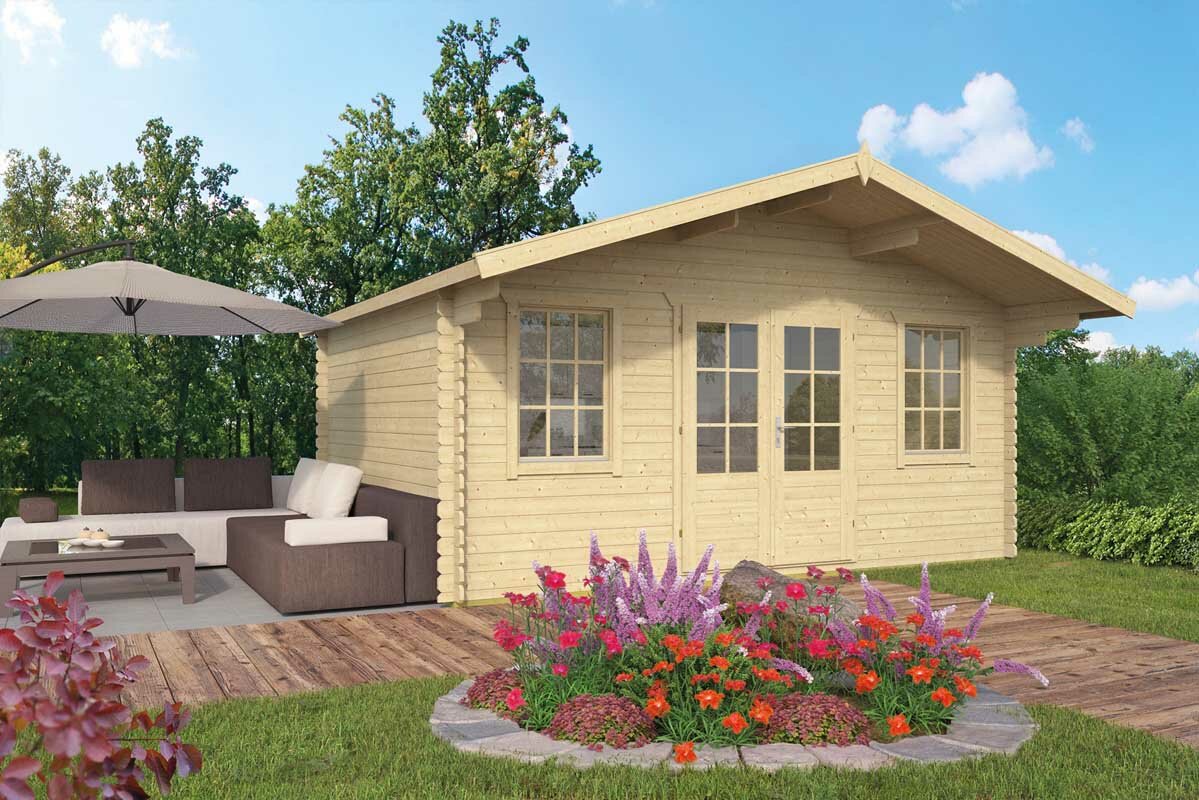 Blokhut Viggo 500x400+100cm - Tuinhuis