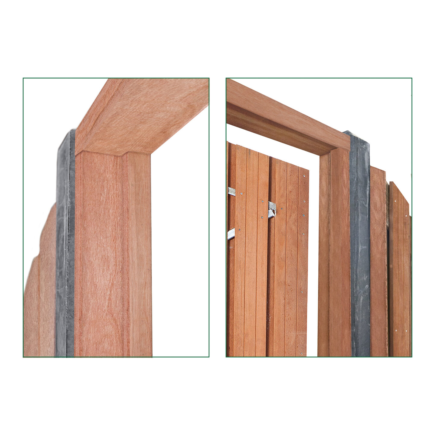 Tuinpoortkozijn + aanslagligger hardhout