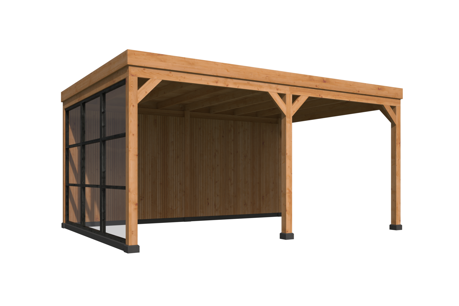 Kapschuur Kiruna, type 1 - 538 x 378 cm - Zwart gespoten